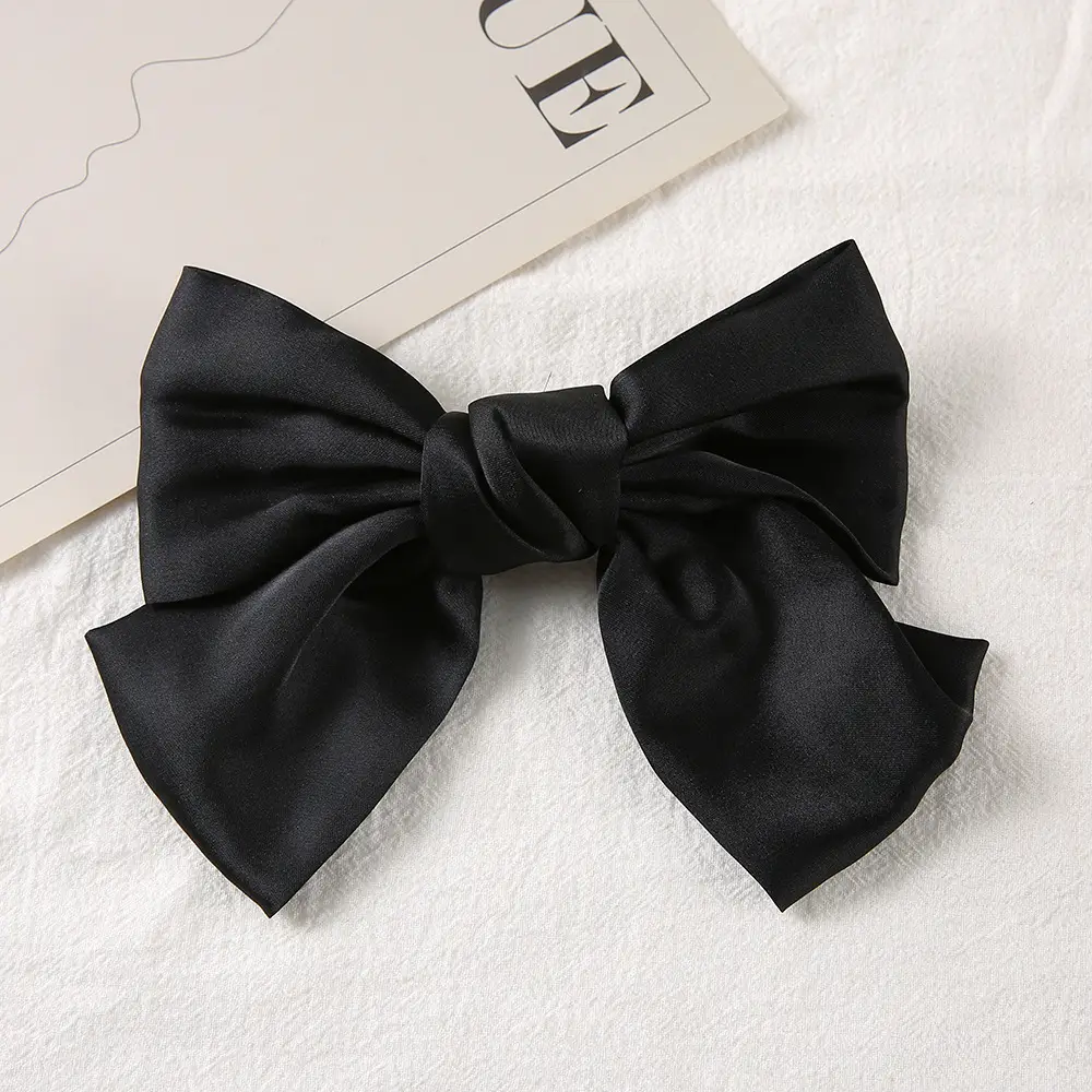 Pink Bow Hairpin for Girls Spring Clip - Image 5