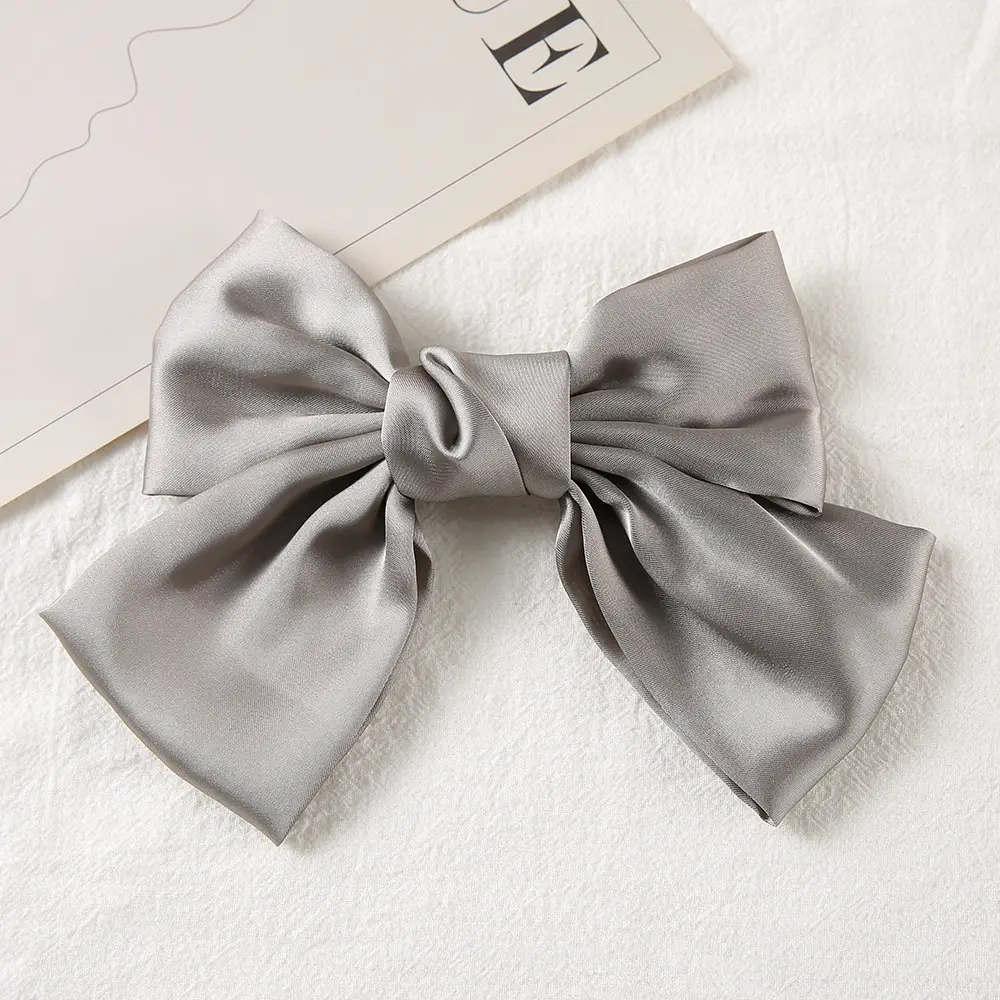 Pink Bow Hairpin for Girls Spring Clip - Image 8