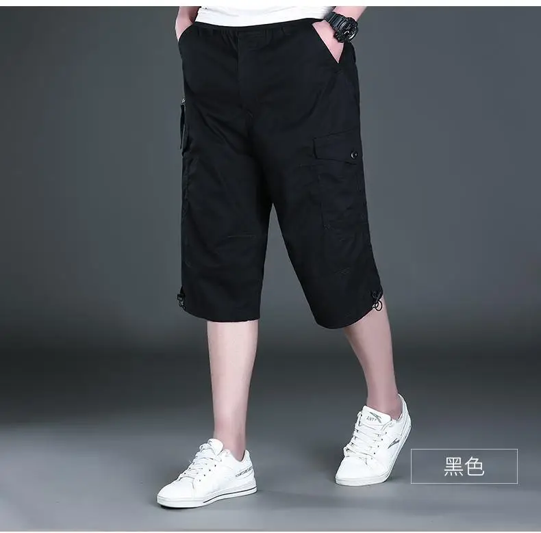 Men's 7-Pocket Beach Pants Olive Green Large - Image 3