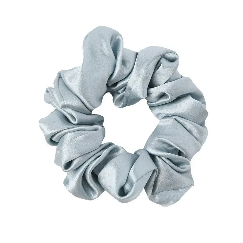 Pink Silk Hair Scrunchie 22mm French Style