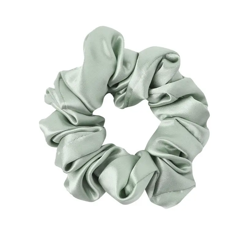 Pink Silk Hair Scrunchie 22mm French Style