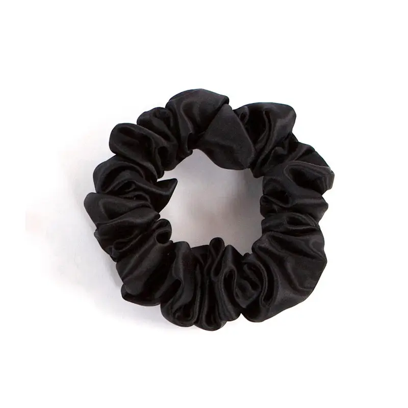 Pink Silk Hair Scrunchie 22mm French Style