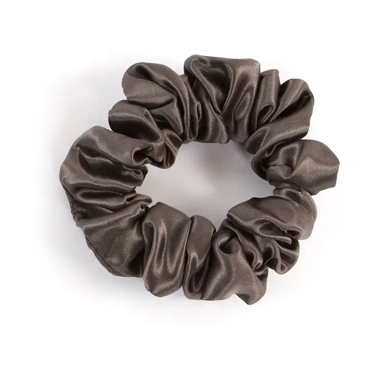 Pink Silk Hair Scrunchie 22mm French Style