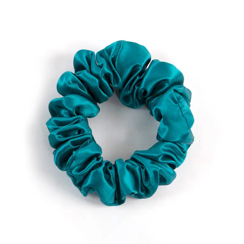 Pink Silk Hair Scrunchie 22mm French Style
