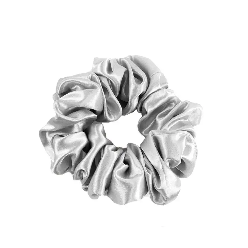 Pink Silk Hair Scrunchie 22mm French Style