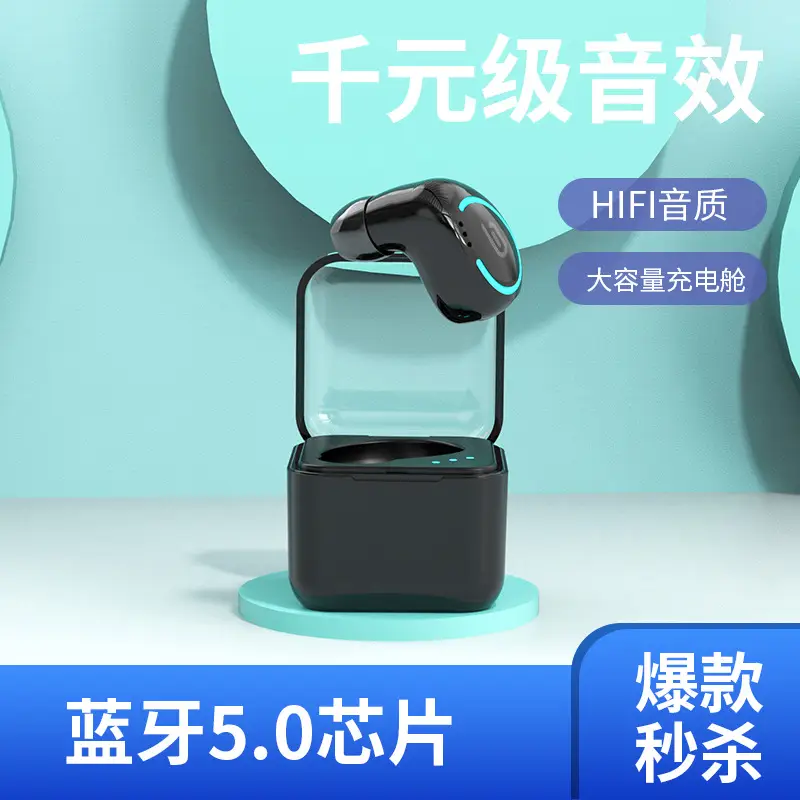 M-B8 Bluetooth Headset i8 Single with Charging Bin - Image 13