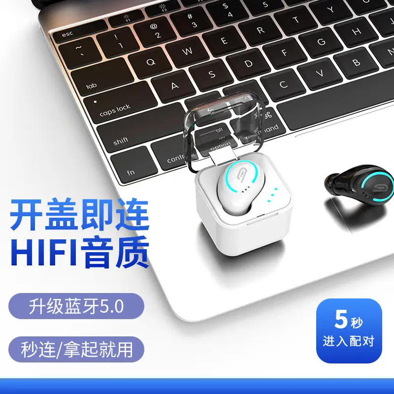 M-B8 Bluetooth Headset i8 Single with Charging Bin - Image 14