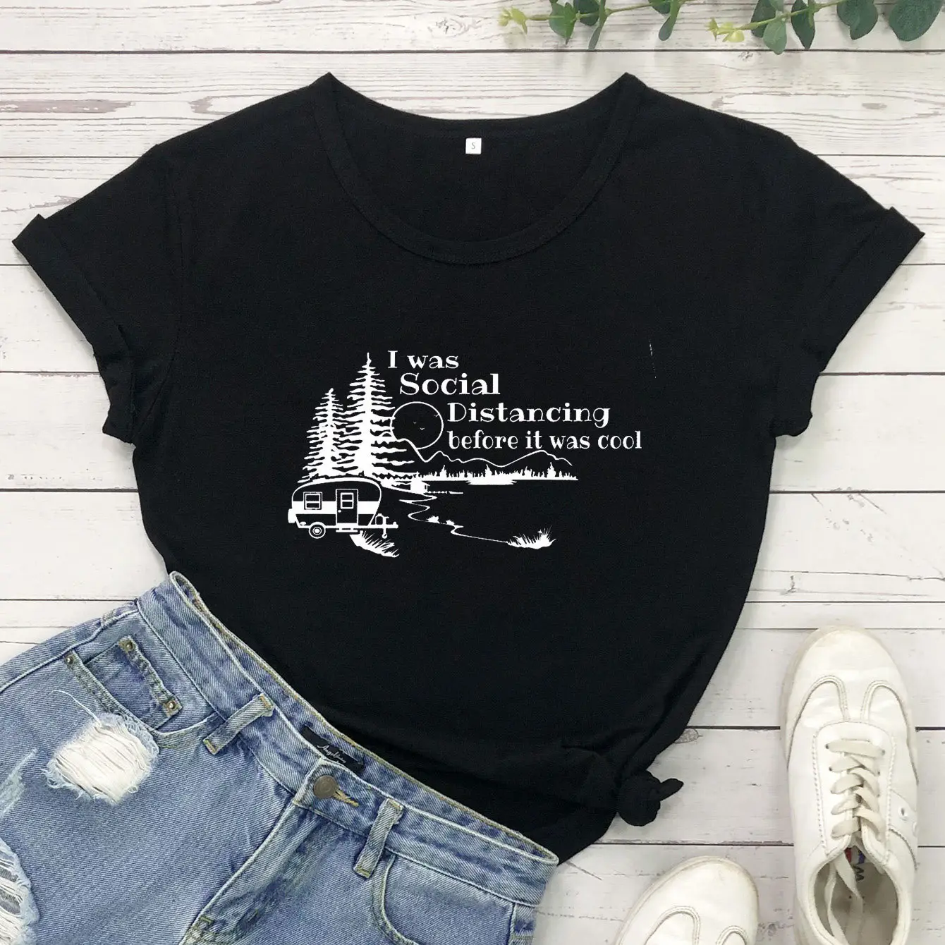 Social Distancing T-Shirt Grey Short Sleeve - Image 2