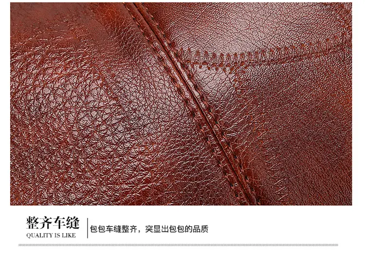 Black Leather Shoulder Bag with Multiple Compartments for Women — feature 37