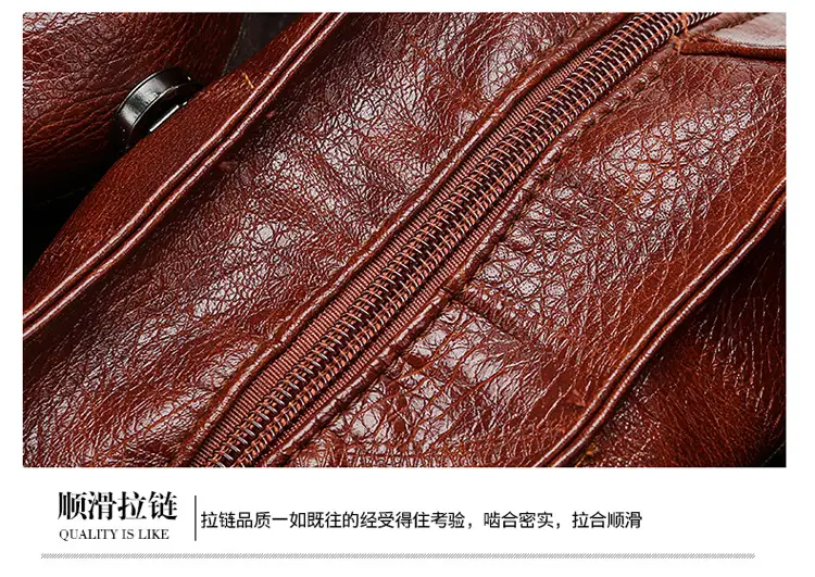 Black Leather Shoulder Bag with Multiple Compartments for Women — feature 39