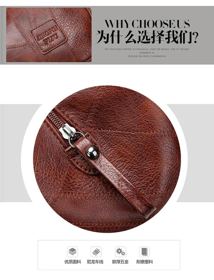 Black Leather Shoulder Bag with Multiple Compartments for Women — feature 6