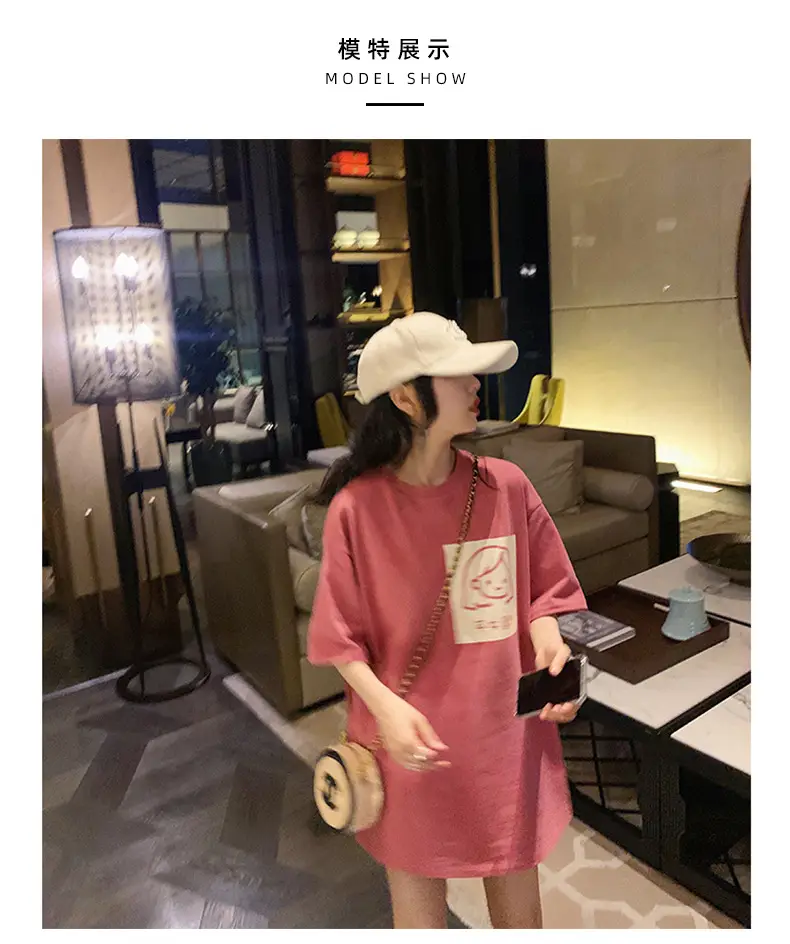 Women Pink Printed T-Shirt Summer Wear 2025 — feature 3