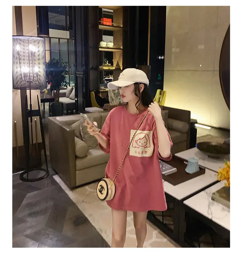 Women Pink Printed T-Shirt Summer Wear 2025 — feature 4