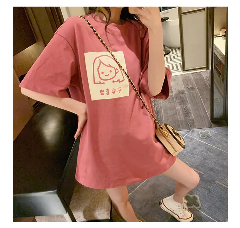 Women Pink Printed T-Shirt Summer Wear 2025 — feature 5