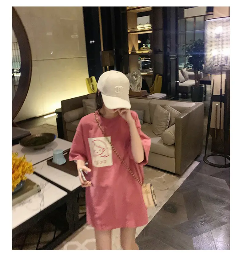Women Pink Printed T-Shirt Summer Wear 2025 — feature 7