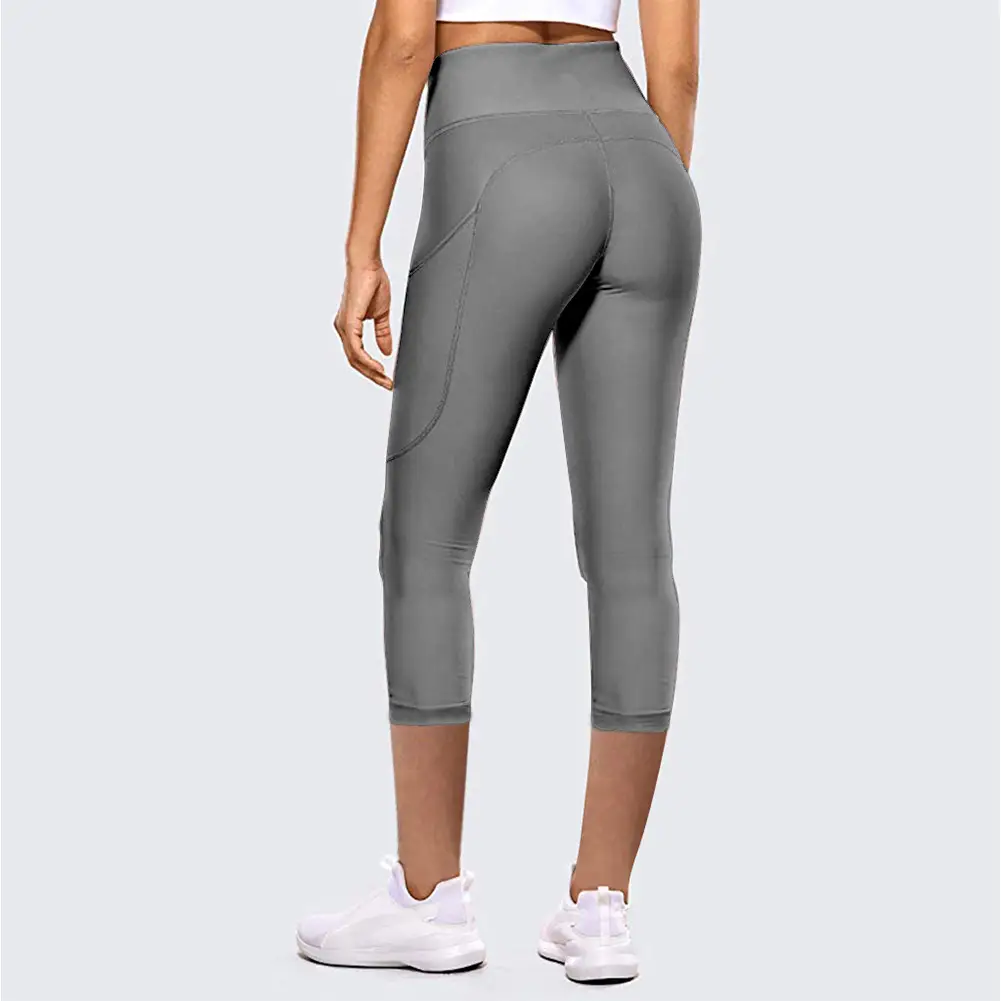 2023 Women's Purple Yoga Sports Tight High Waist Cropped Pants - Image 11