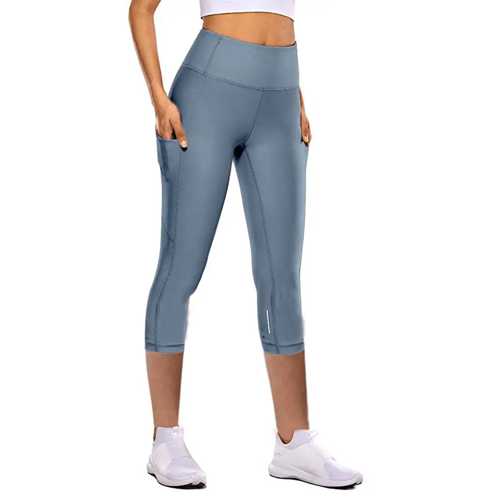 2023 Women's Purple Yoga Sports Tight High Waist Cropped Pants - Image 13