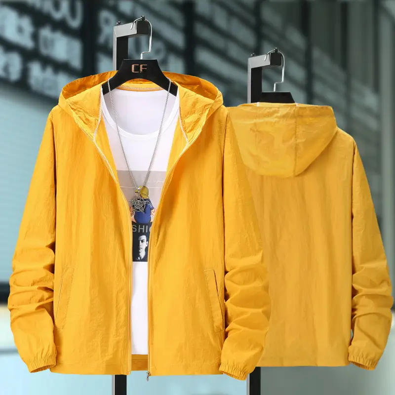 Men's Ultra-Thin Sun Protection Jacket Yellow - Image 2