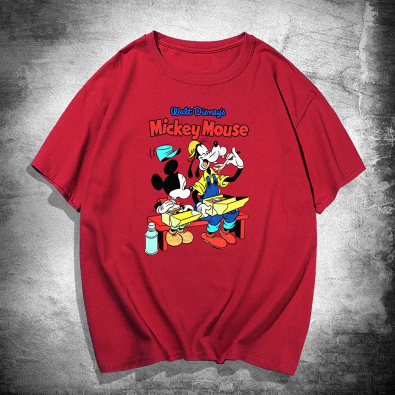 Y Summer Donald Duck T-Shirt Yellow Loose Fit