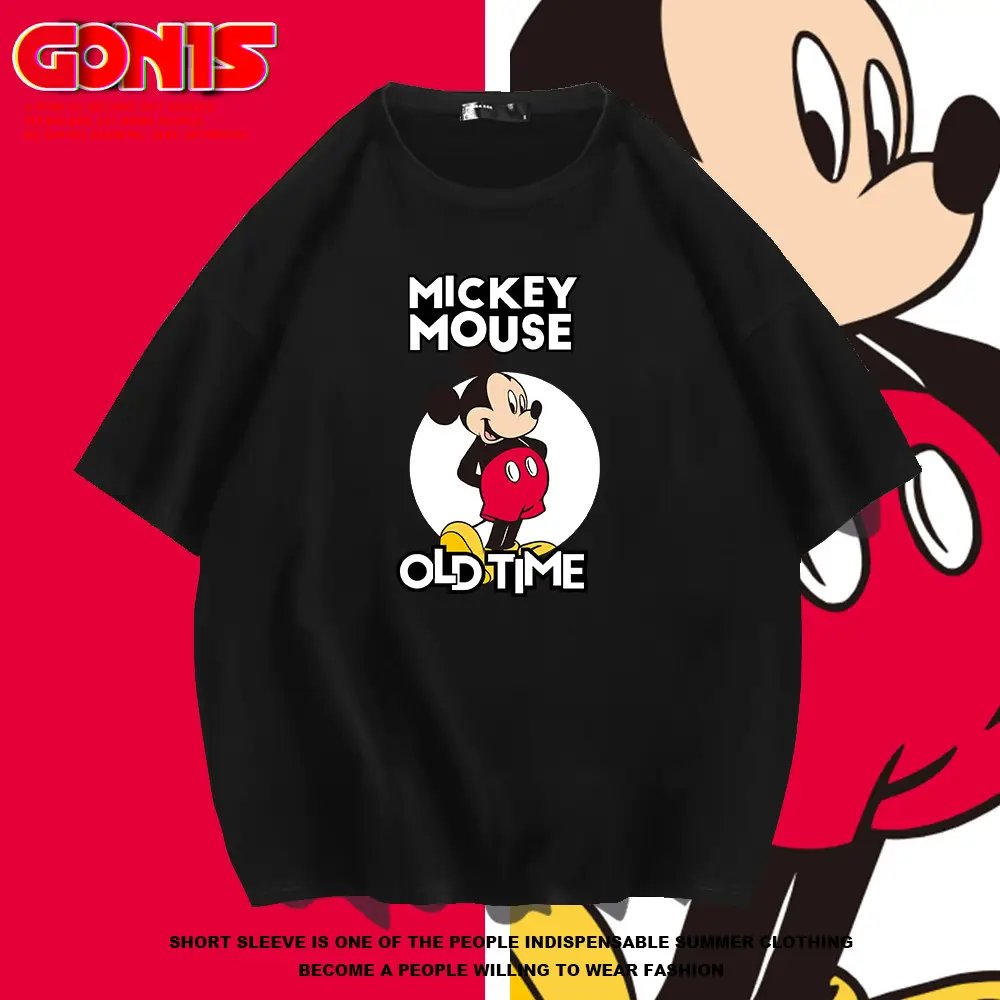 Men Women Blue Mickey Mouse Old Time T-Shirt - Image 7