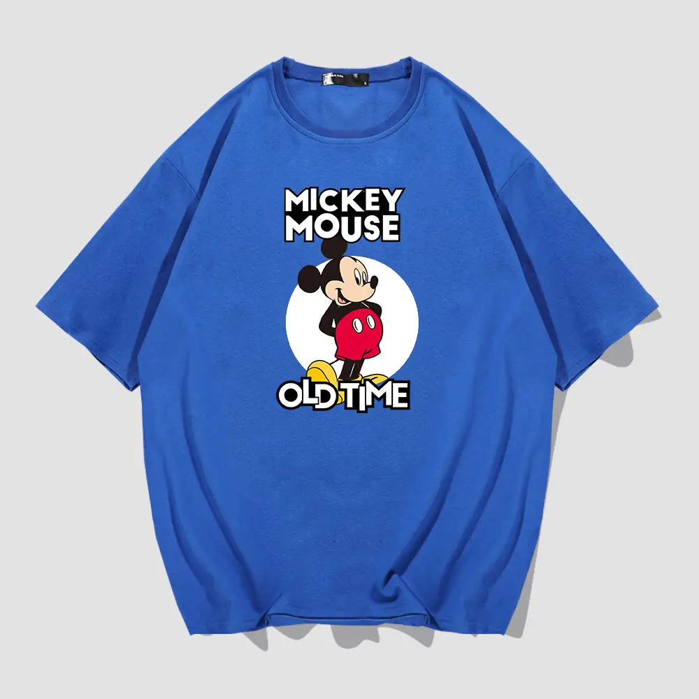 Men Women Blue Mickey Mouse Old Time T-Shirt - Image 5