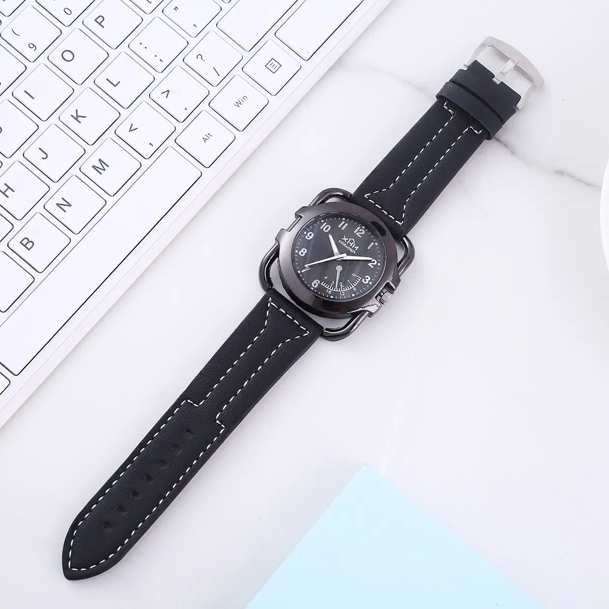 Vintage Style Watch Set with Belt, Wallet, Pen & Perfume — feature 13