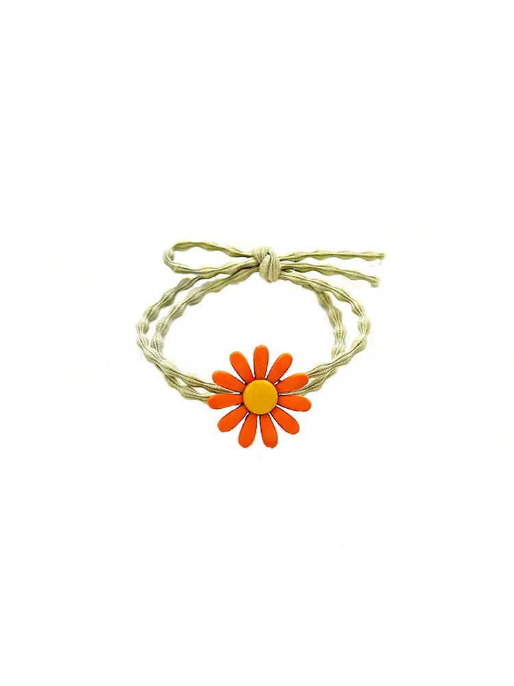 Sweet Daisy Hair Rings for Women with Colorful Braids