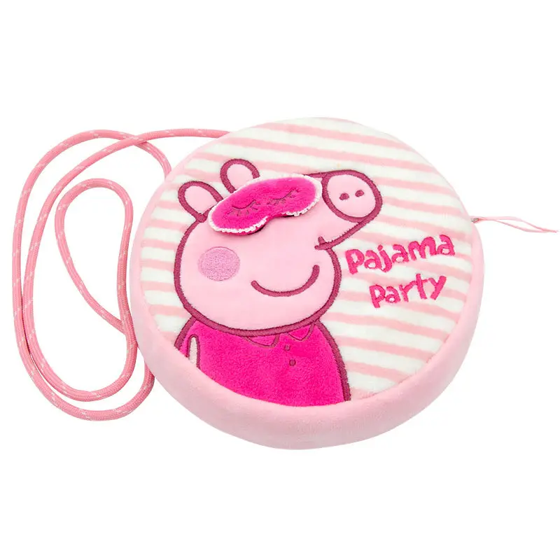 Peppa Pig Licensed Crossbody Bag for Children, Plush George Street Vendor Toy Doll, Ip Style Cute Bag