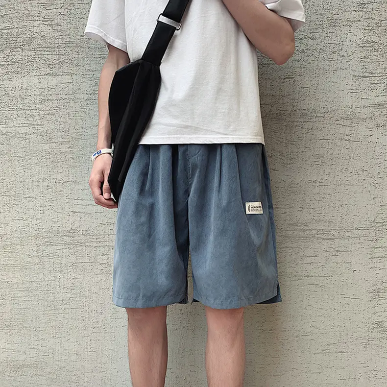 Trendy Plus Size Loose Shorts for Men Solid Color - Image 6