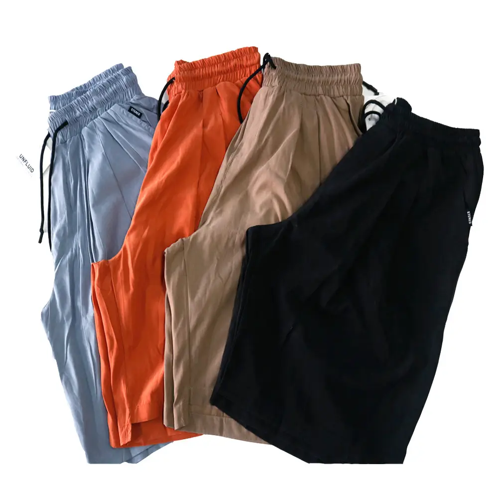 Trendy Plus Size Loose Shorts for Men Solid Color - Image 10