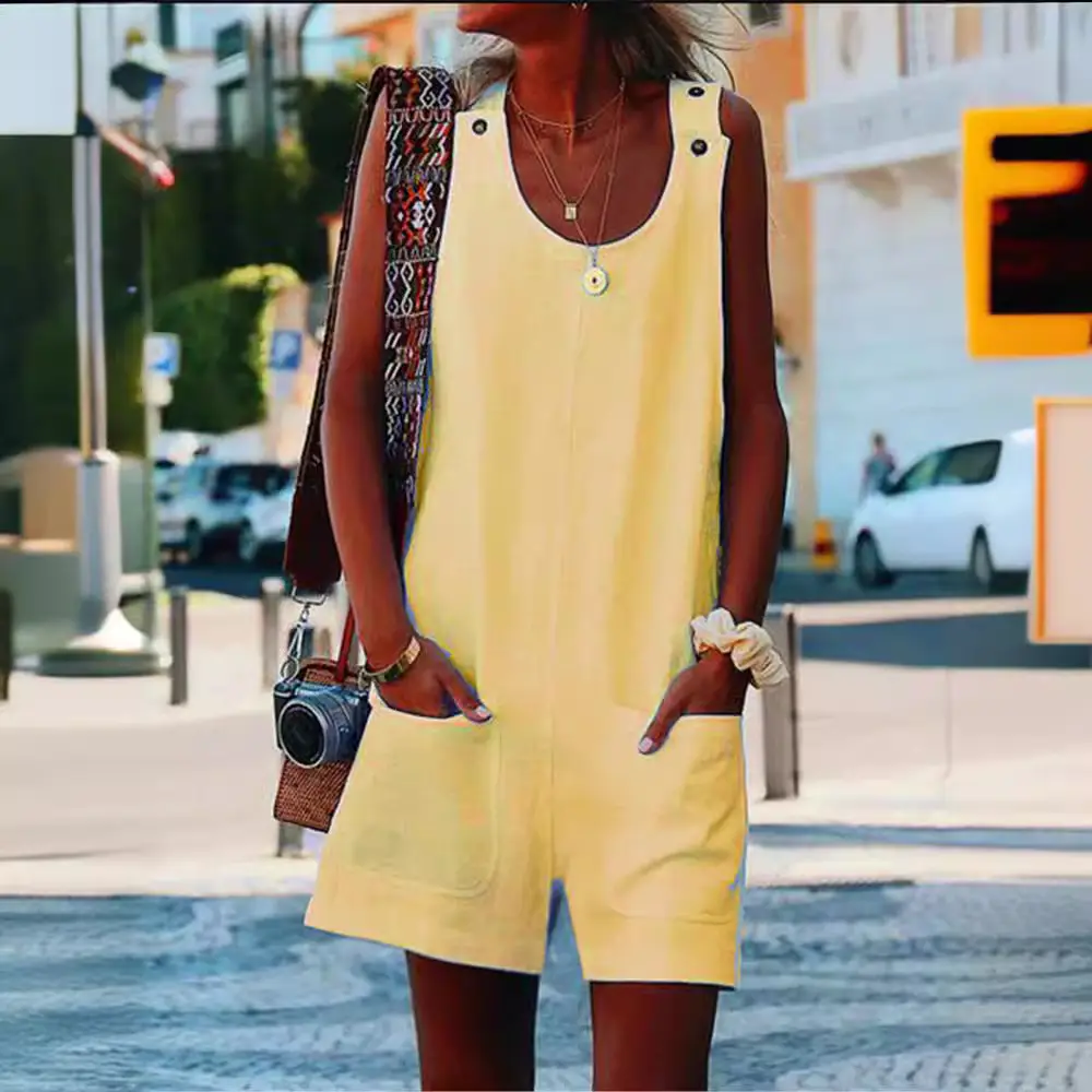 Women's 2020 Summer Tank Top Shorts Set Turquoise - Image 11