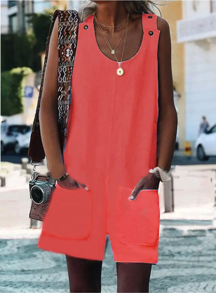 Women's 2020 Summer Tank Top Shorts Set Turquoise - Image 3