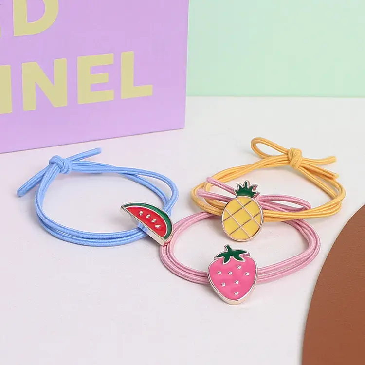 Fruit Hair Rope Set of 3 for Girls