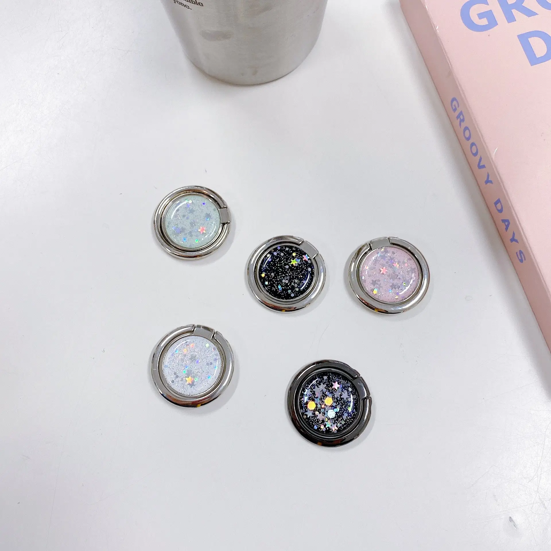 Glitter Ring with 360 Rotation & Sparkle Design — feature 18