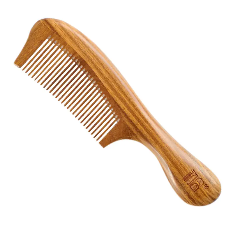 Green Sandalwood Hair Comb with Electrostatic Massage - Image 23