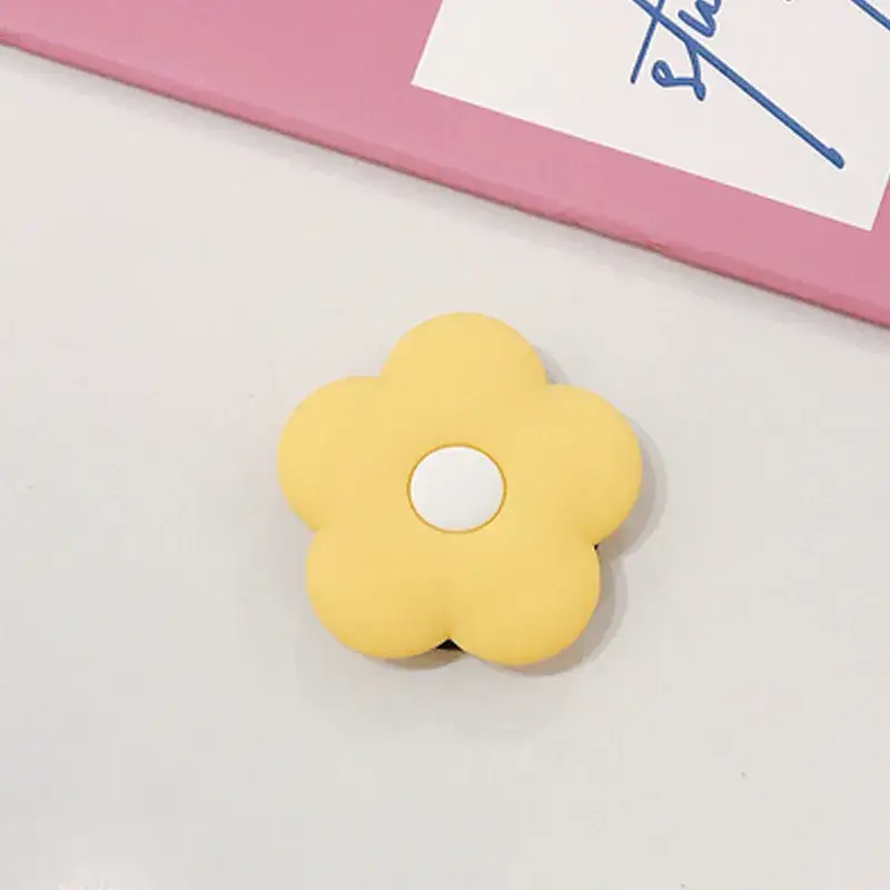 Unisex Silicone Flower Phone Bracket Coral - Image 4