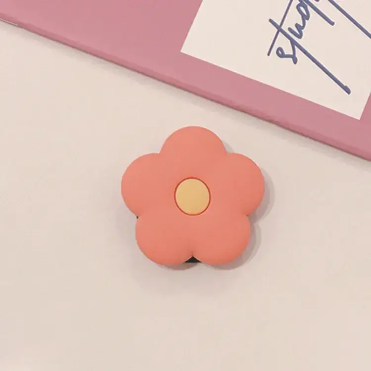 Unisex Silicone Flower Phone Bracket Coral - Image 6