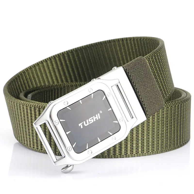 Tush Gold Belt Automatic Watch with Canvas Strap - Image 10