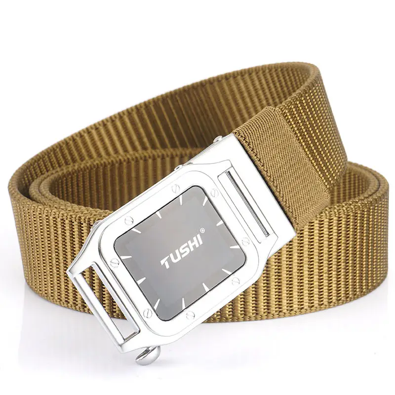 Tush Gold Belt Automatic Watch with Canvas Strap - Image 11