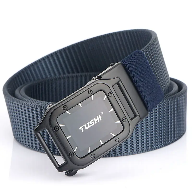 Tush Gold Belt Automatic Watch with Canvas Strap - Image 4
