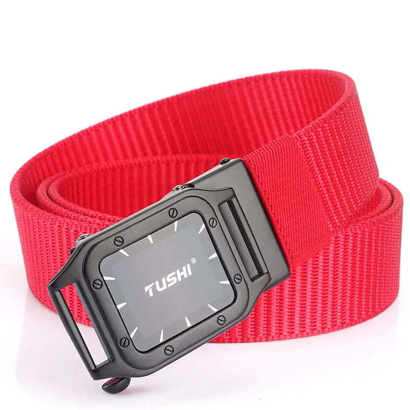 Tush Gold Belt Automatic Watch with Canvas Strap - Image 8