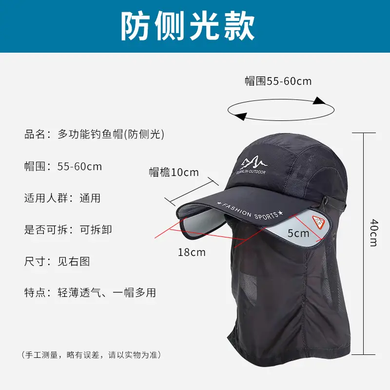 Foldable Fishing Hat with Windproof Mesh Brim for Men - Image 8