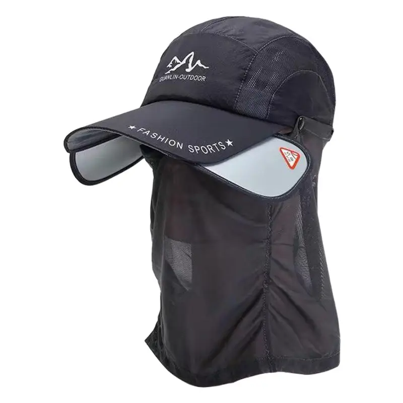Foldable Fishing Hat with Windproof Mesh Brim for Men