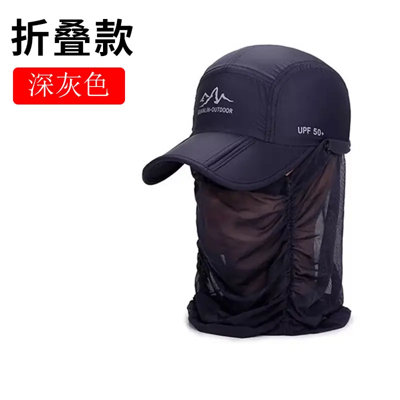 Foldable Fishing Hat with Windproof Mesh Brim for Men - Image 3