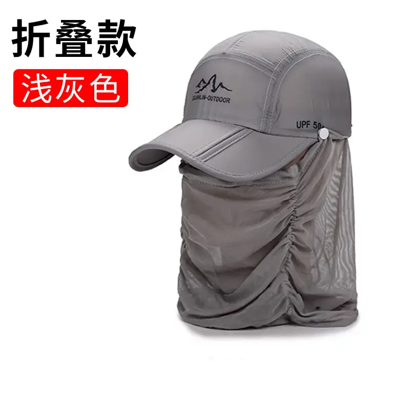 Foldable Fishing Hat with Windproof Mesh Brim for Men - Image 4
