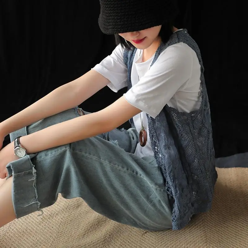 Women Hollow-out Vest Summer Vest Vest Top