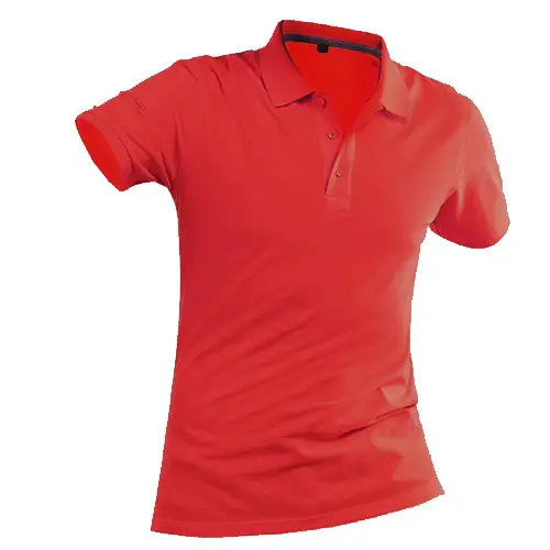 Men Blue Sports Polo T-Shirt with Lapel Collar - Image 2