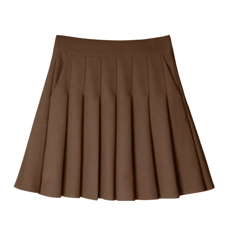 White Xiangmei Pleated Skirt Summer Elastic Waist - Image 16