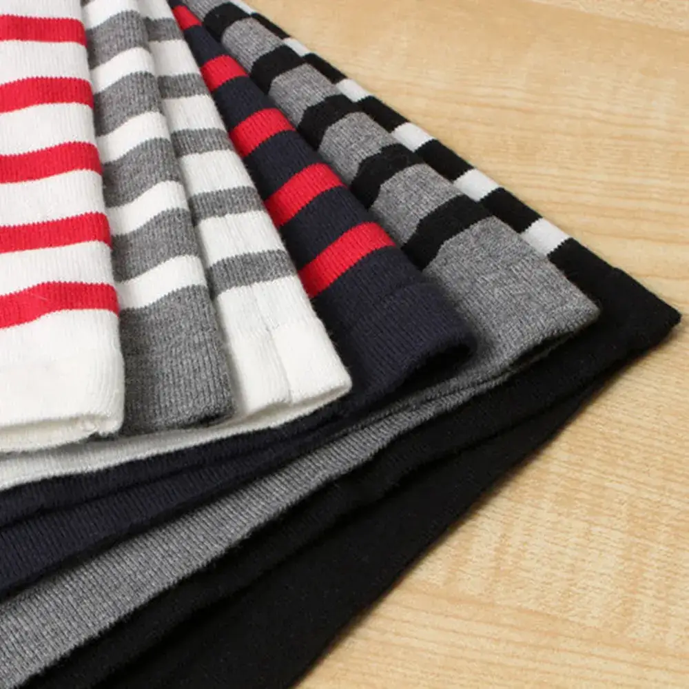 Red Striped Cotton T-Shirt for Men Women Loose Fit - Image 9