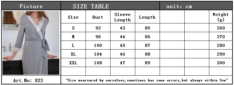 2023 Grey Lace Three Quarter Sleeve Maternity Dress — feature 1